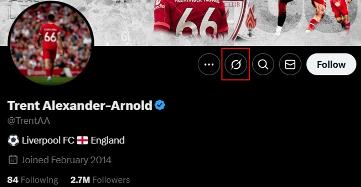 X account showing Grok button